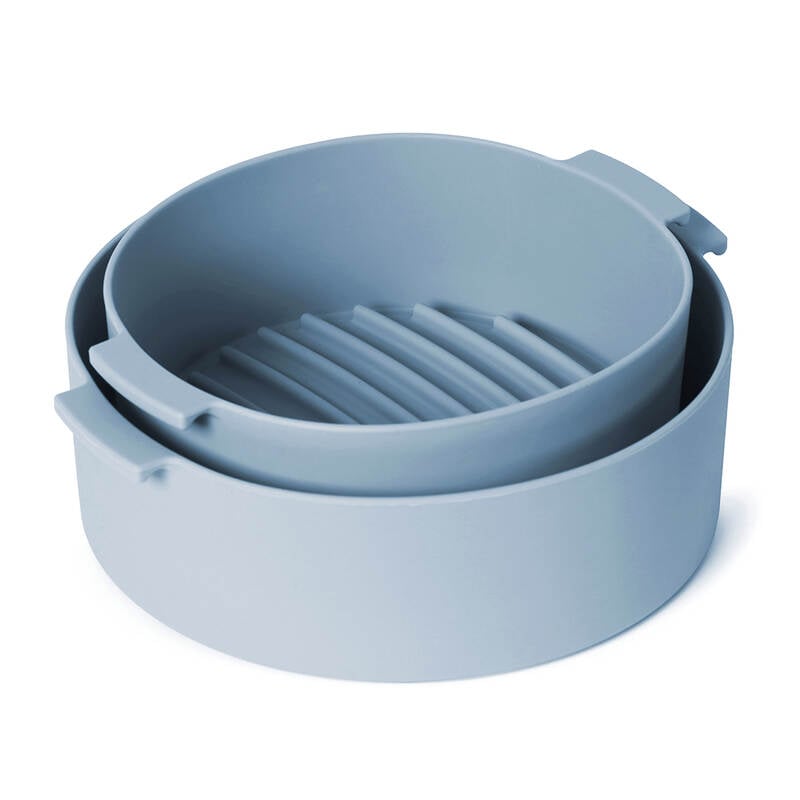 Khay Silicone Dành Cho Nồi Chiên Không Dầu Và Lò Vi Sóng, 238x210x70mm - 2 Màu (Xanh Dương, Hồng) - LocknLock - CKB002 image number null